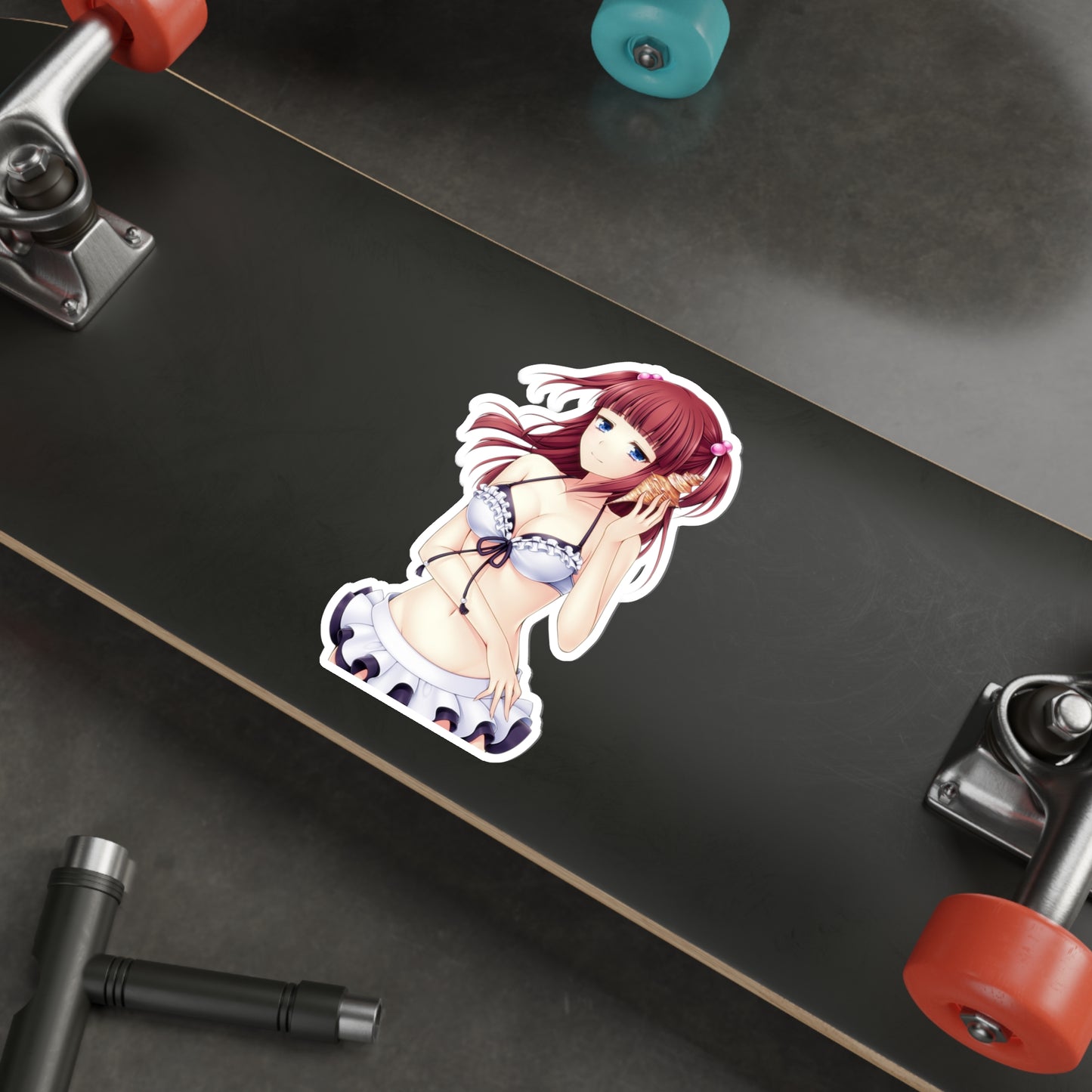 Umineko When They Cry Waterproof Sticker - Ange Ushiromiya Bikini Vinyl Decal - Sexy Visual Novel Dojin - Anime Car Decal - Laptop Sticker