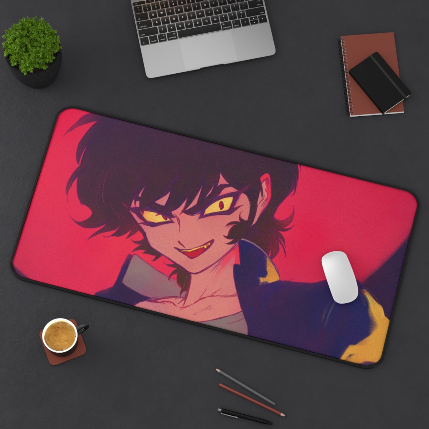 Devilman Crybaby Desk Mat - Akira Fudo XXL Anime Mousepad - Manga Desk Pad