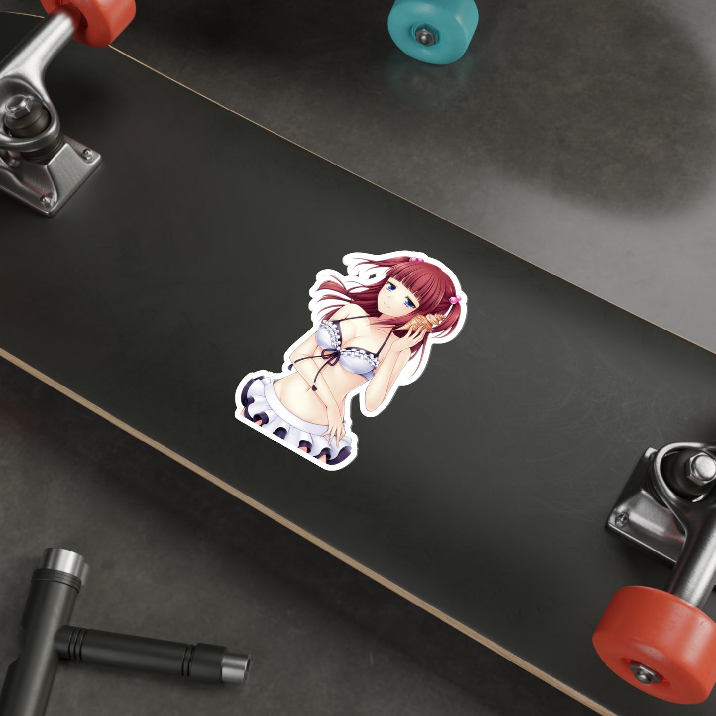 Umineko When They Cry Waterproof Sticker - Ange Ushiromiya Bikini Vinyl Decal - Sexy Visual Novel Dojin - Anime Car Decal - Laptop Sticker