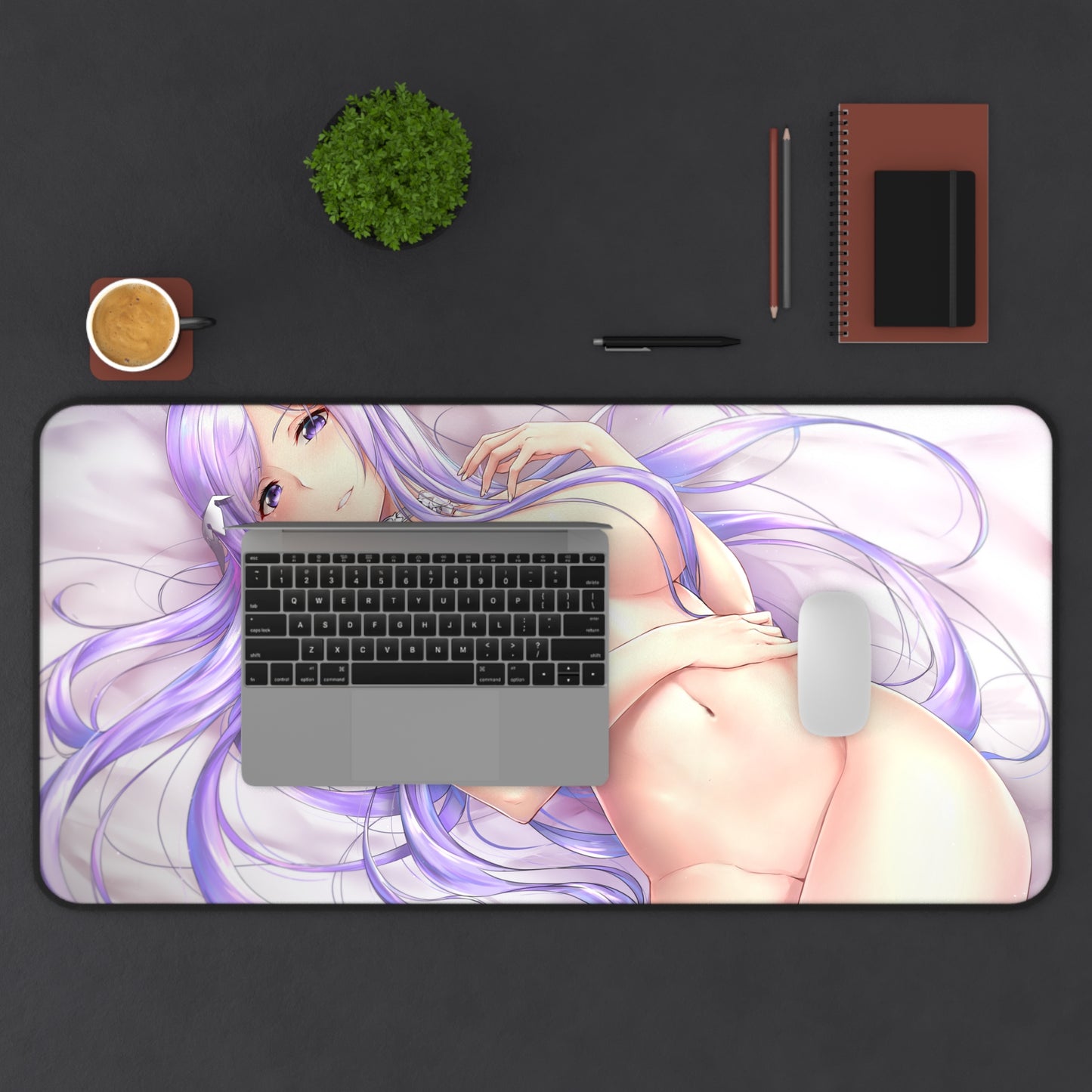 Sword Art Online Anime Mousepad - Nude Quinella Large Desk Mat - Ecchi Mouse Pad