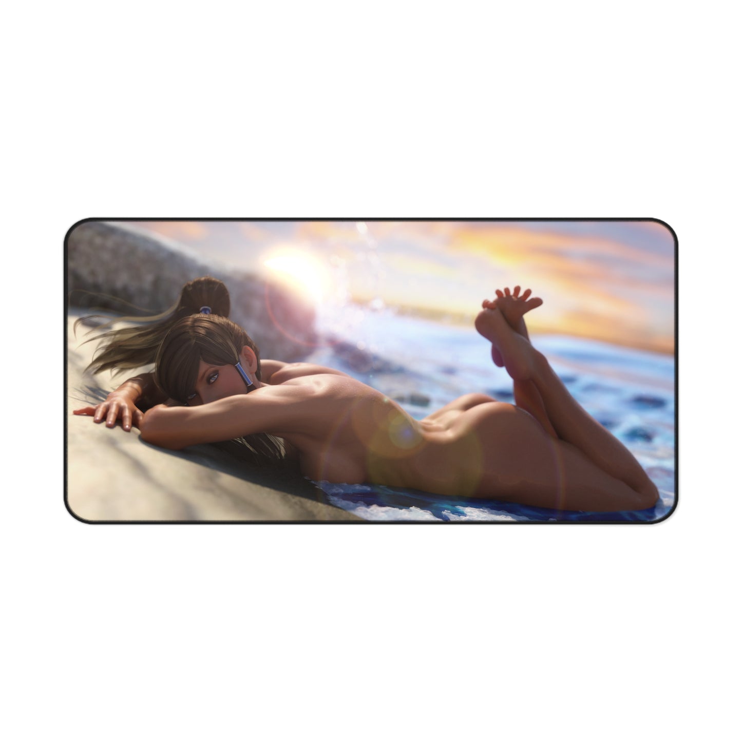 Korra Nude Anime Mousepad - Large Desk Mat - Ecchi Mouse Pad - MTG Playmat