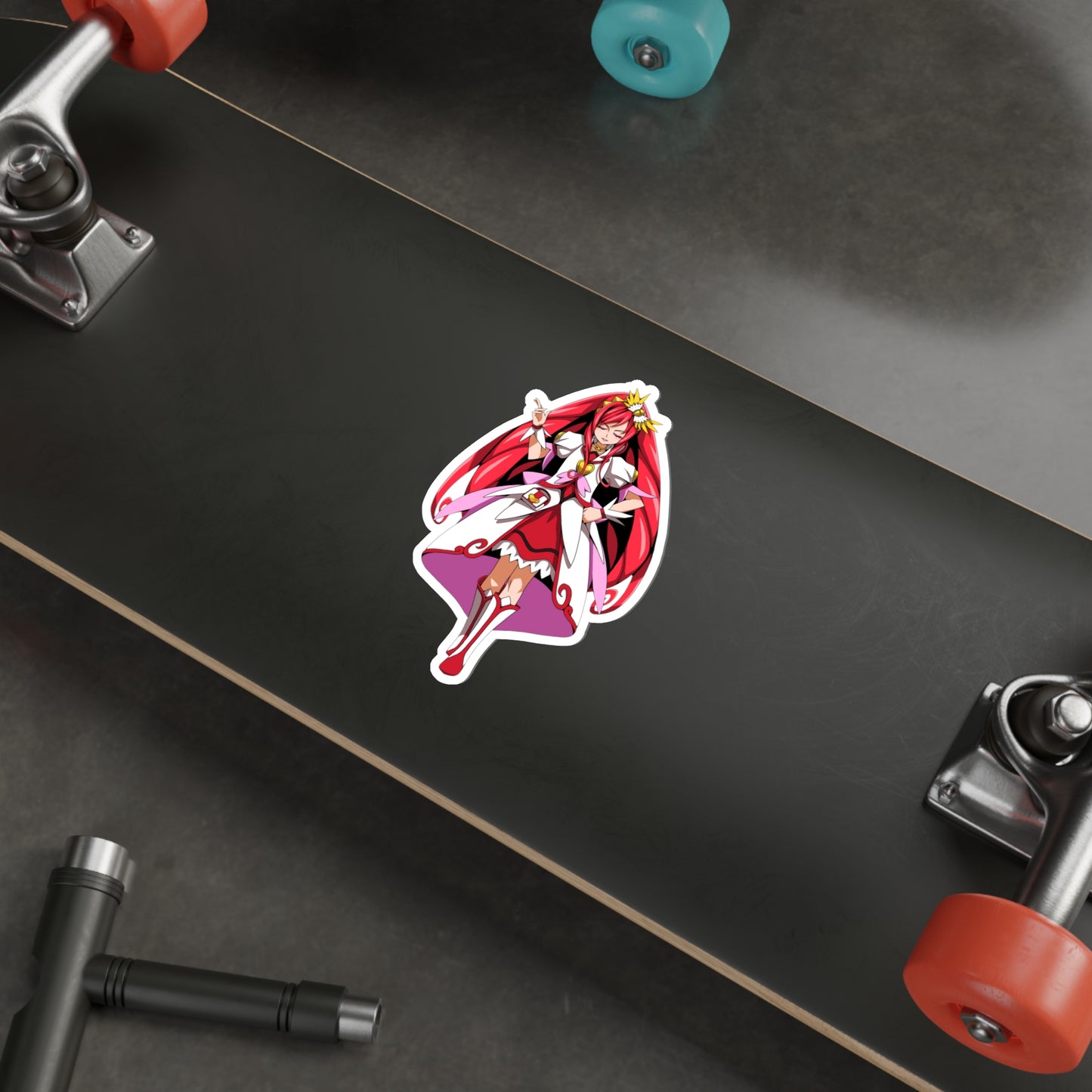 Pretty Cure Waterproof Sticker - Madoka Aguri Cure Ace Anime Vinyl Decal - Glitter Force Doki Doki Dub Precure Sticker