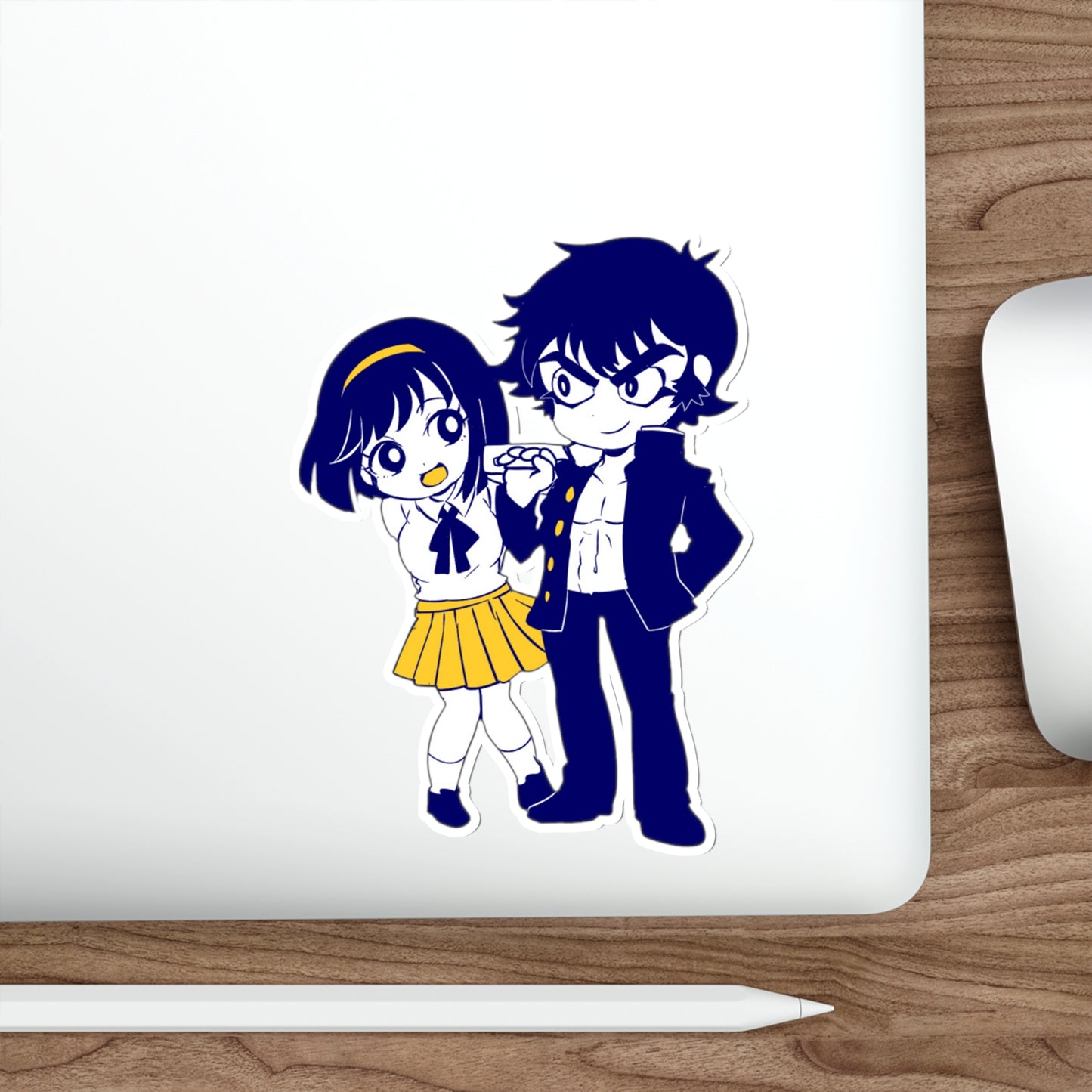 Devilman Crybaby Waterproof Sticker - Chibi Akira and Miki Manga Premium Vinyl Decal