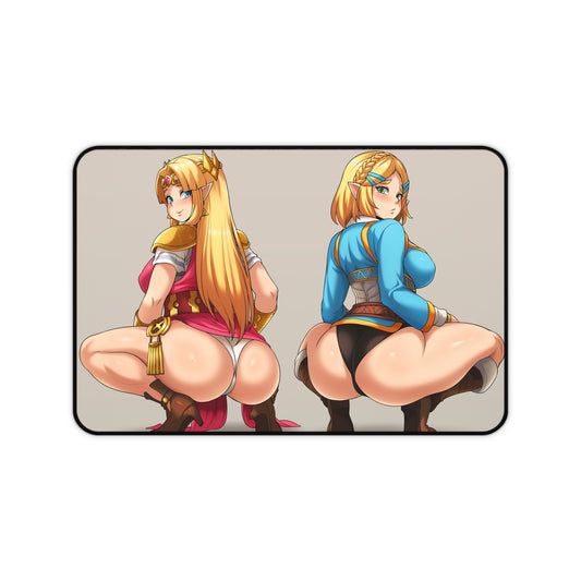 The Legend Of Zelda Sexy Mousepad - Huge Ass Squat XXL Gaming Desk Mat - Ecchi Desk Pad