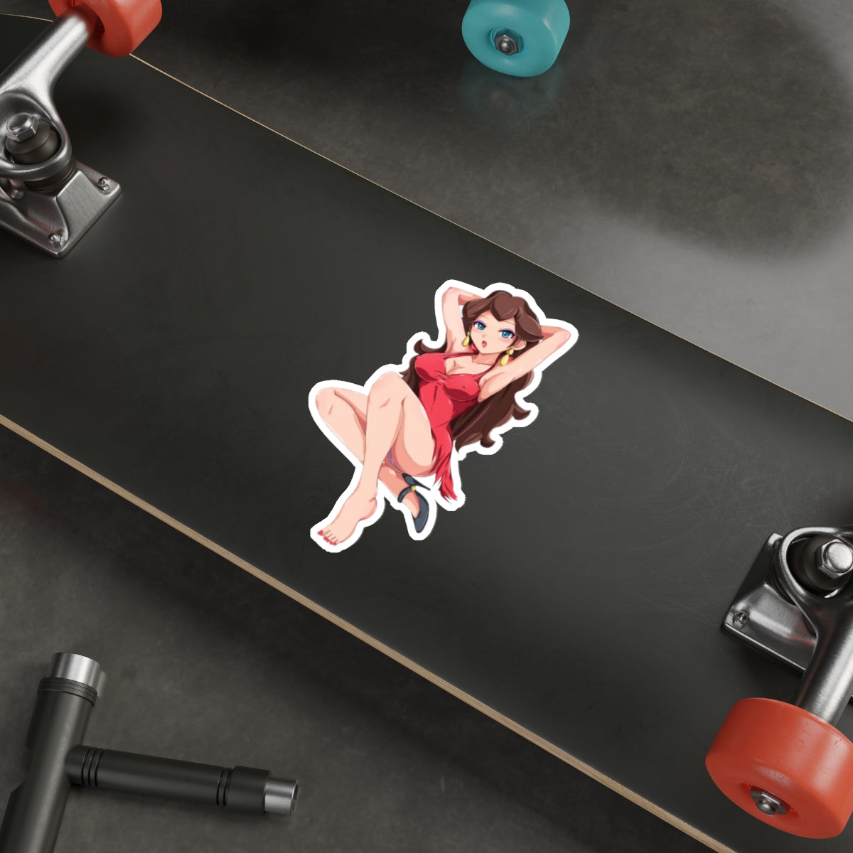 Sexy Pauline Super Mario Waifu Waterproof Sticker - Ecchi Vinyl Decal