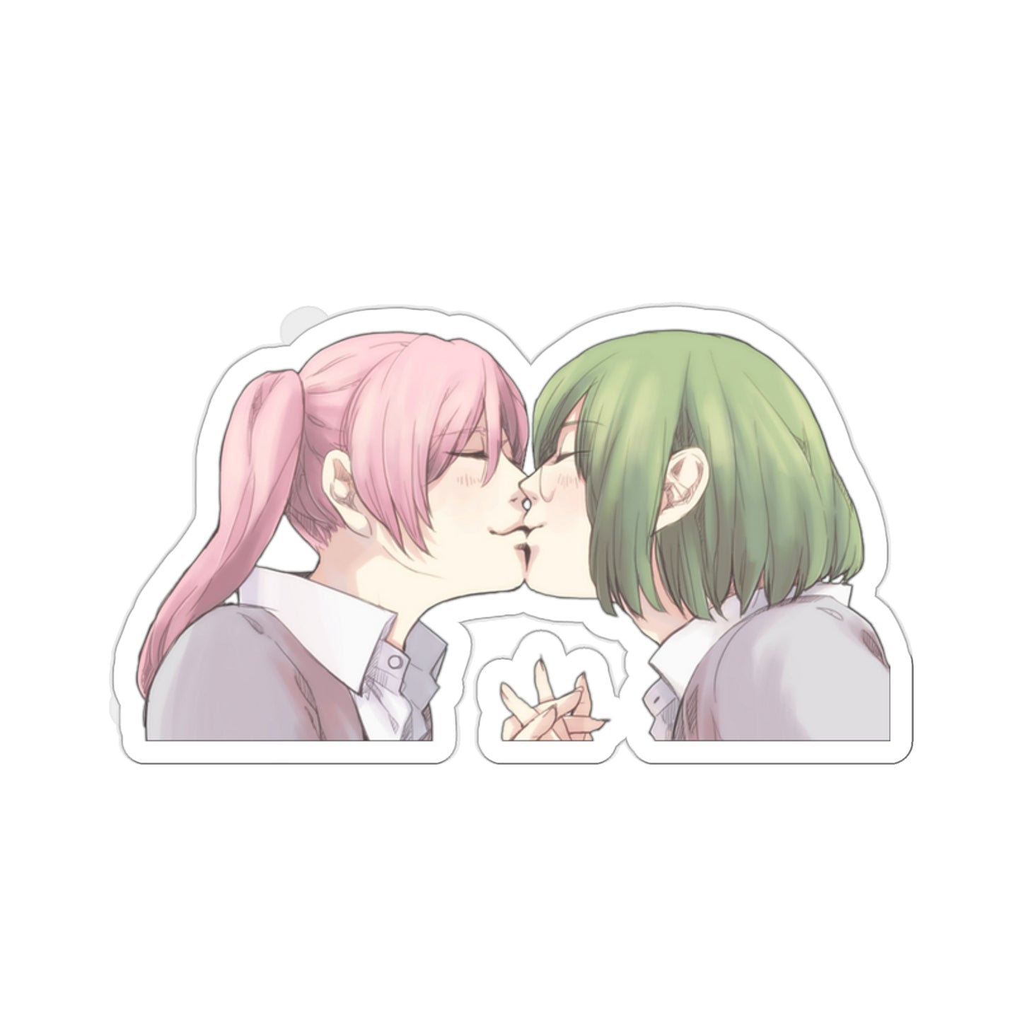 Horimiya Waterproof Sticker - Remi Ayasaki and Sakura Kouno Kissing Anime Vinyl Decal