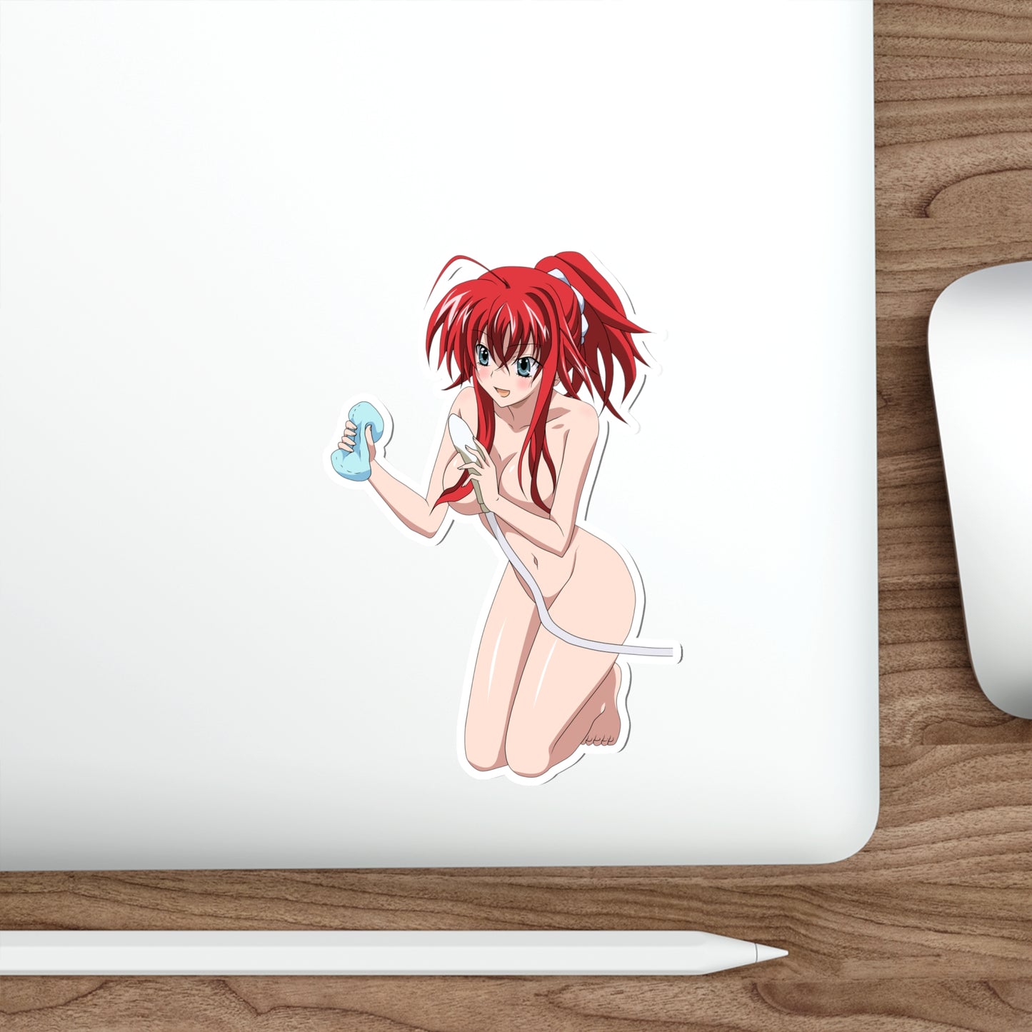 Autocollant imperméable pour douche de Rias Gremory nue de High School DxD - Autocollant en vinyle Ecchi