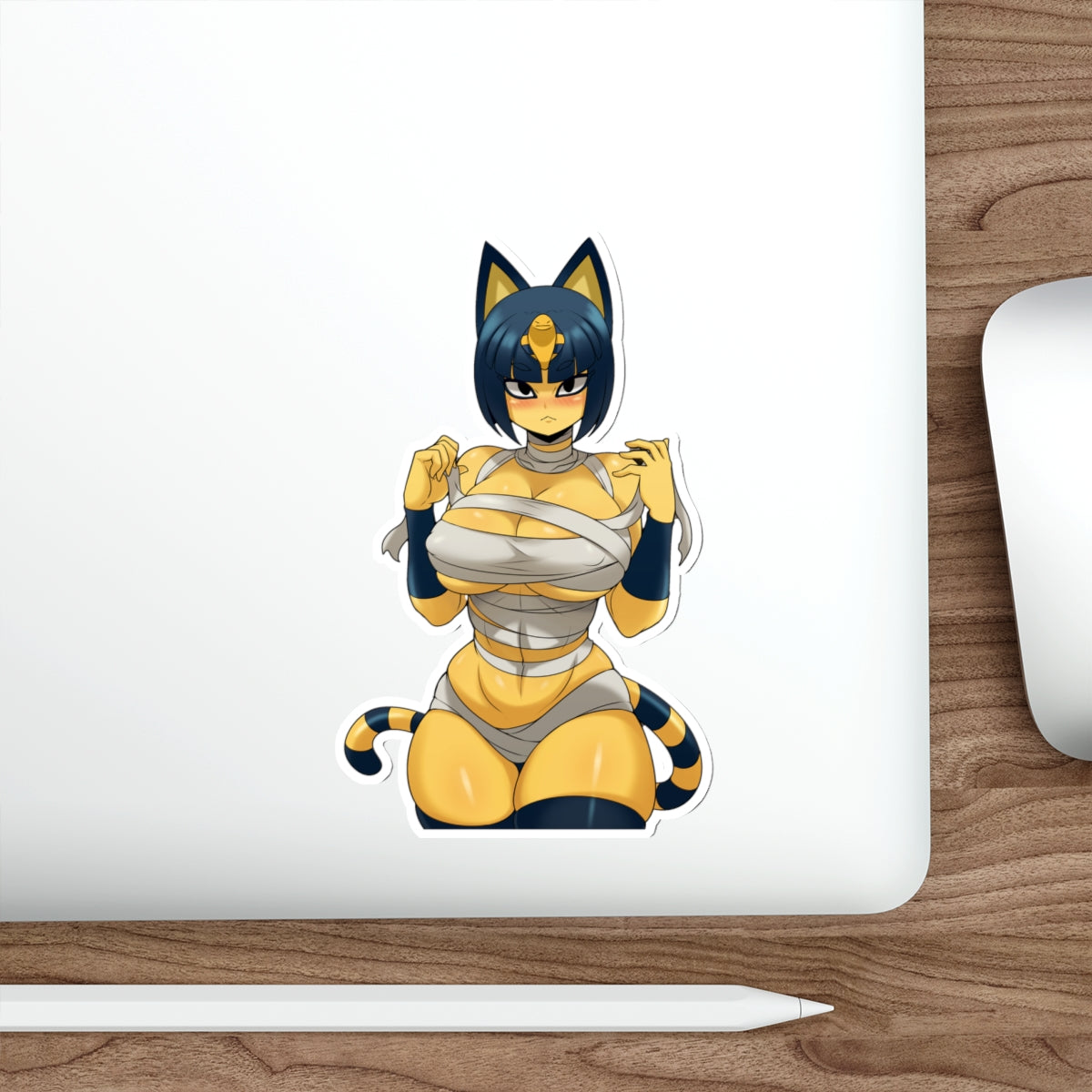 Thick Ankha Animal Crossing Waterproof Sticker - Ecchi Vinyl Decal