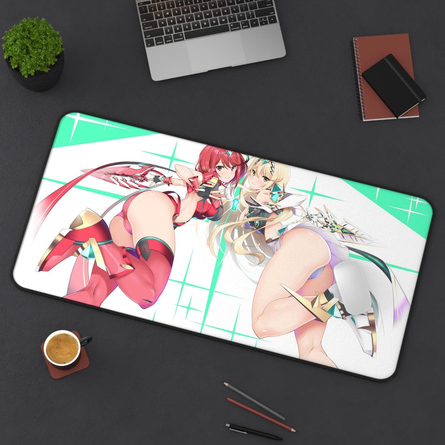 Xenoblade Waifus Mousepad - Large Desk Mat - Ecchi Mouse Pad