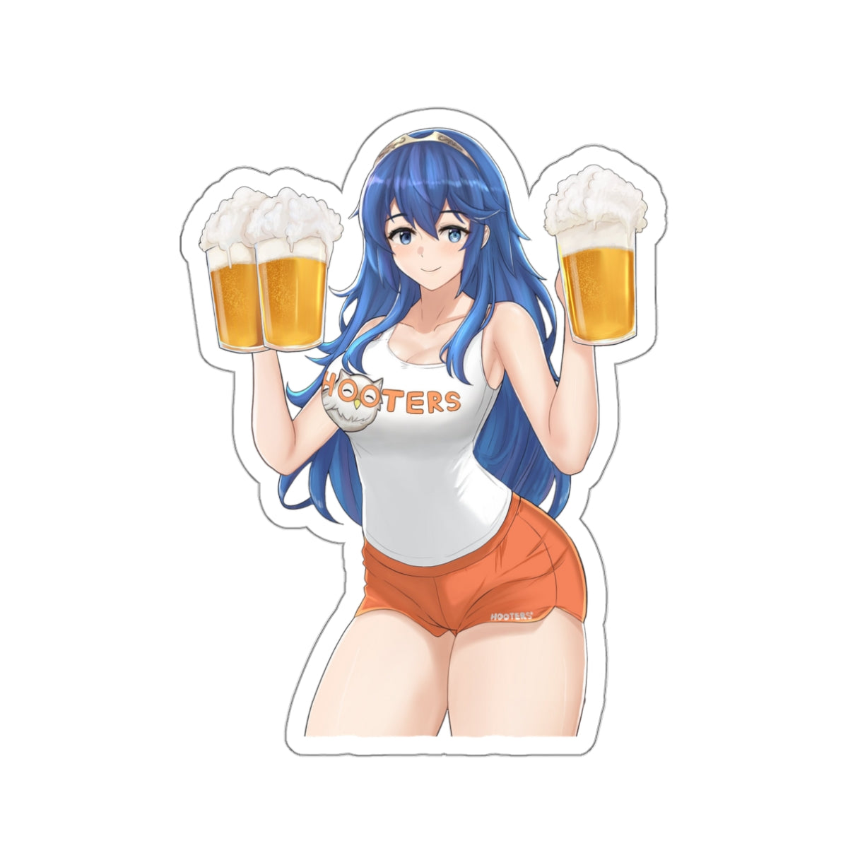 Sexy Hooters Lucina Fire Emblem Sticker - Ecchi Waterproof Decal