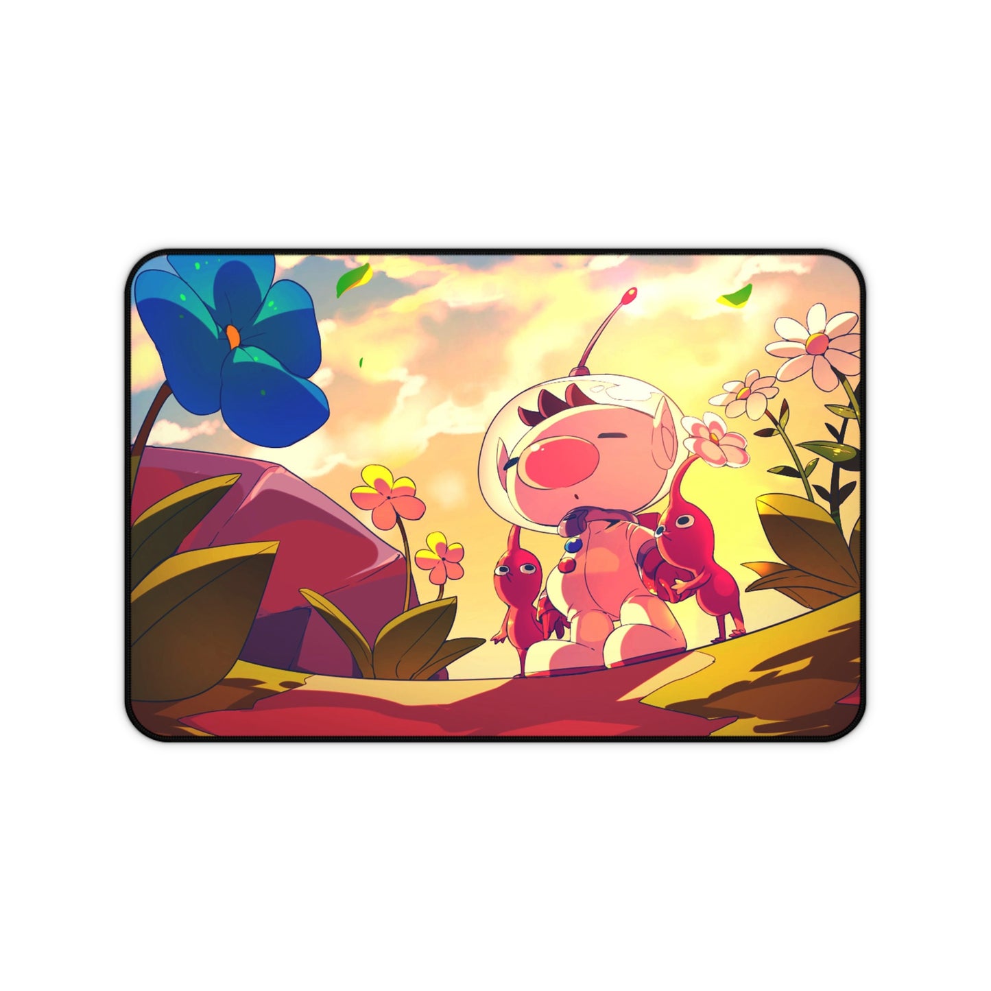 Olimar and Red Pikmin Desk Mat - XXL Gaming Mousepad - Non Slip Gamer Playmat