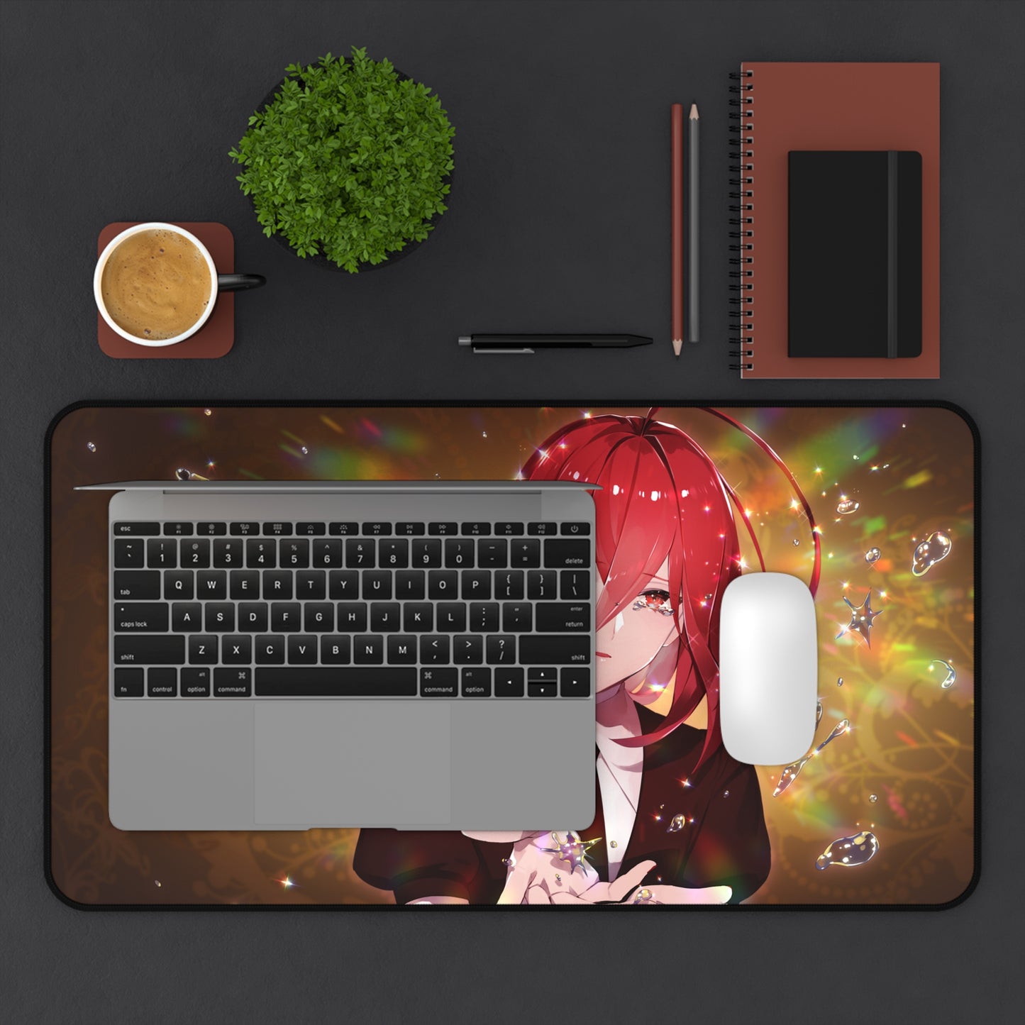 Land of the Lustrous Anime Desk Mat - Cinnabar Houseki no Kuni Mousepad - Non Slip Playmat