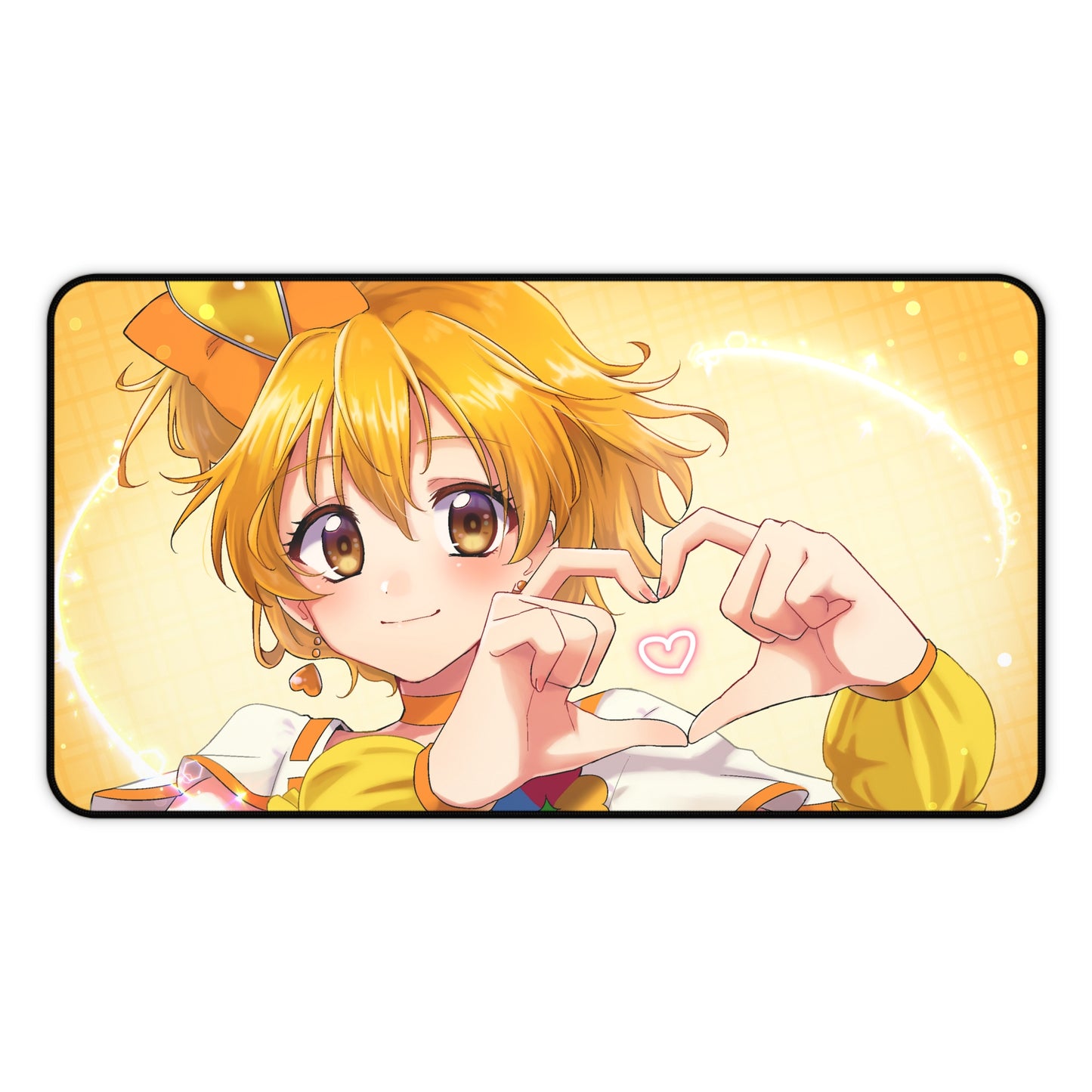 Fresh Pretty Cure Anime Desk Mat - Yamabuki Inori Cure Pine Precure Mousepad - Non Slip Playmat