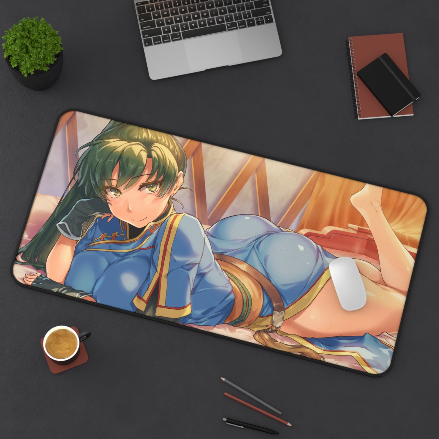 Fire Emblem Lyn Thick Waifu Gaming Desk Mat - Anime Mousepad - Sexy Girl Playmat