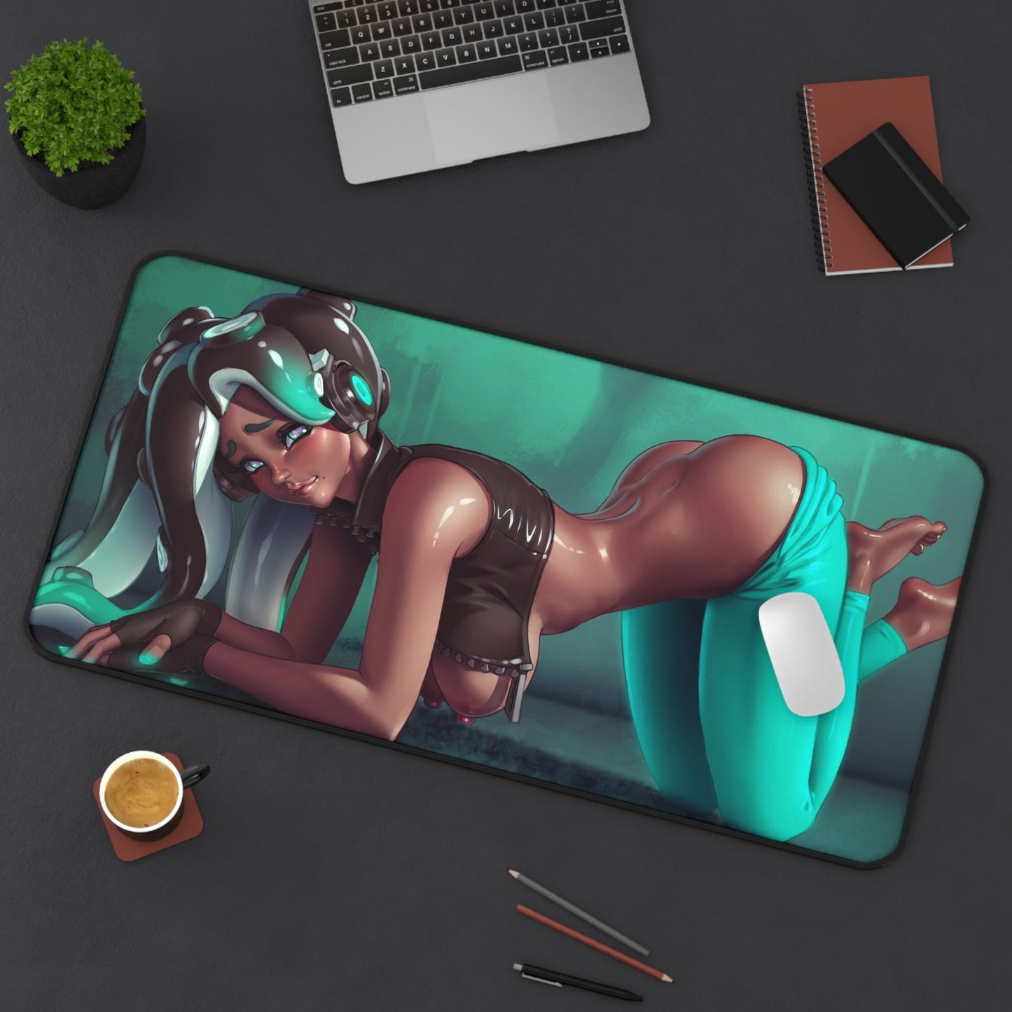 Splatoon Ecchi Mousepad - Sexy Marina Ida - Large Desk Mat