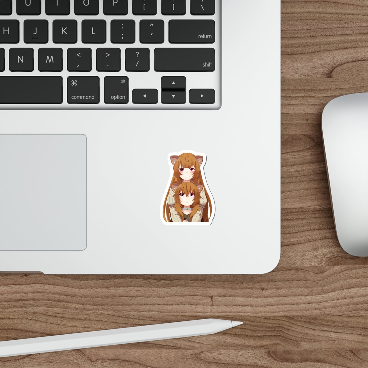 The Rising of the Shield Hero Waterproof Sticker - Raphtalia and Chibi Raphtalia Anime Vinyl Decal - Car Bumper Sticker - Laptop Sticker