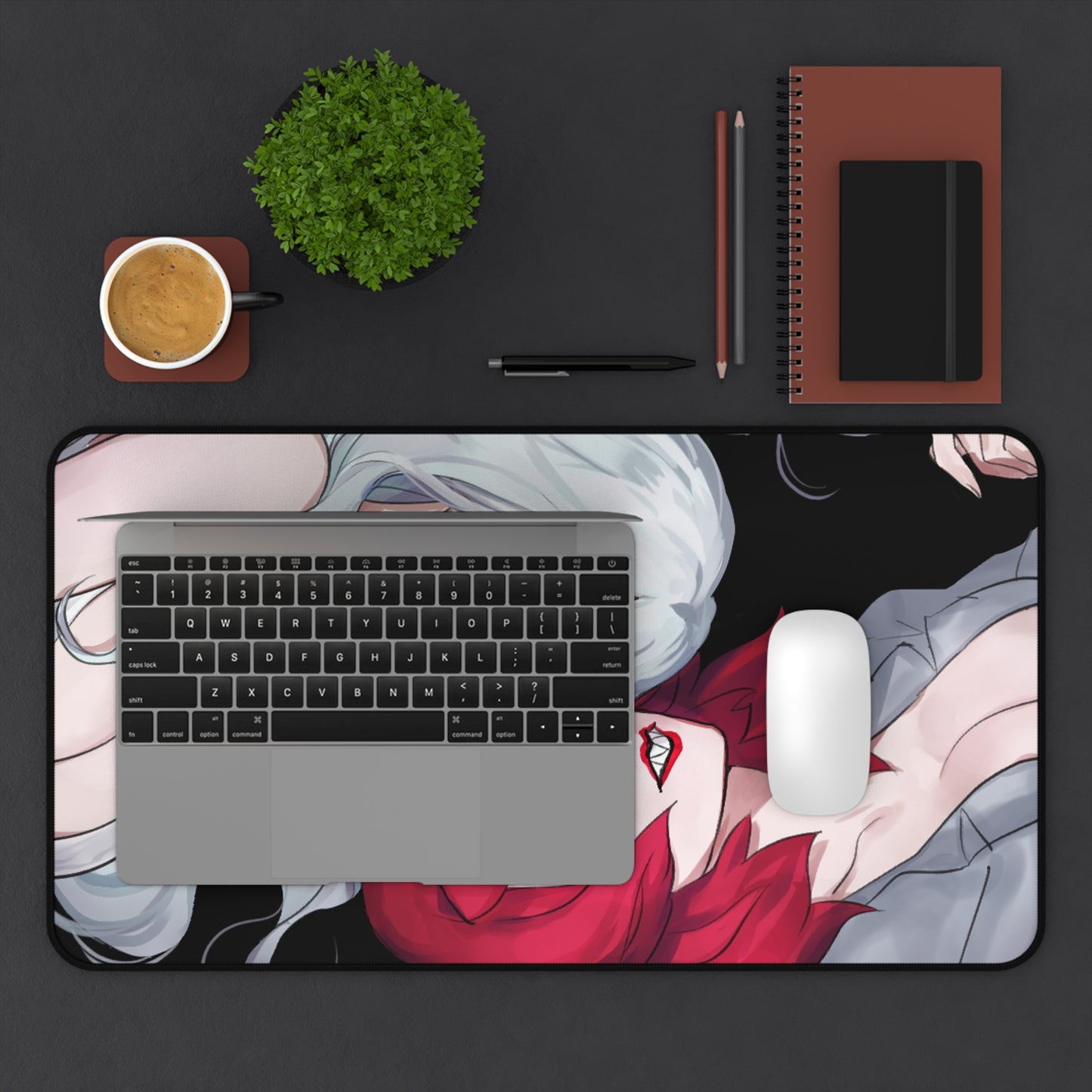 Devilman Crybaby Desk Mat - Siren and Psycho Jenny XXL Anime Mousepad - Manga Desk Pad