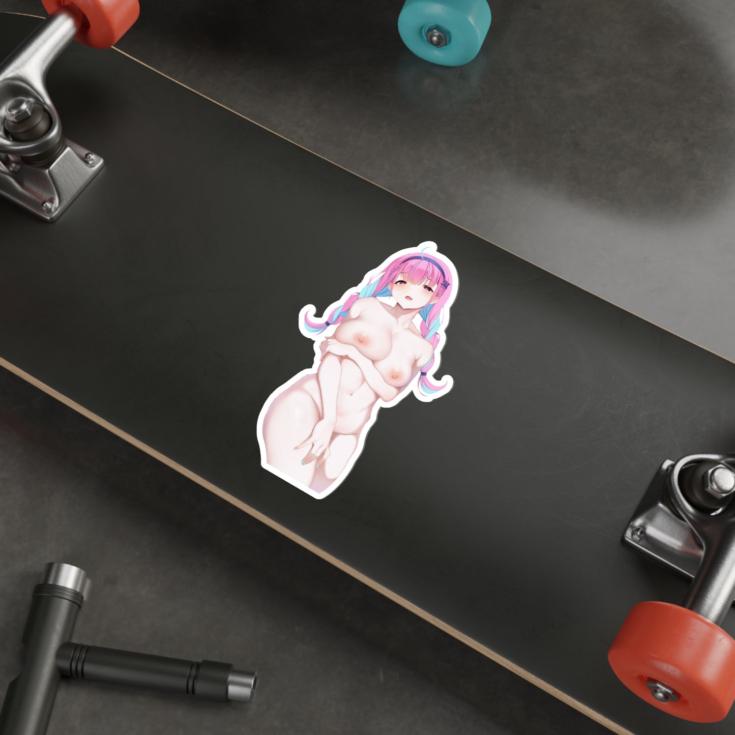 Hololive Nude Aqua Minato Waterproof Sticker - Ecchi Vinyl Decal