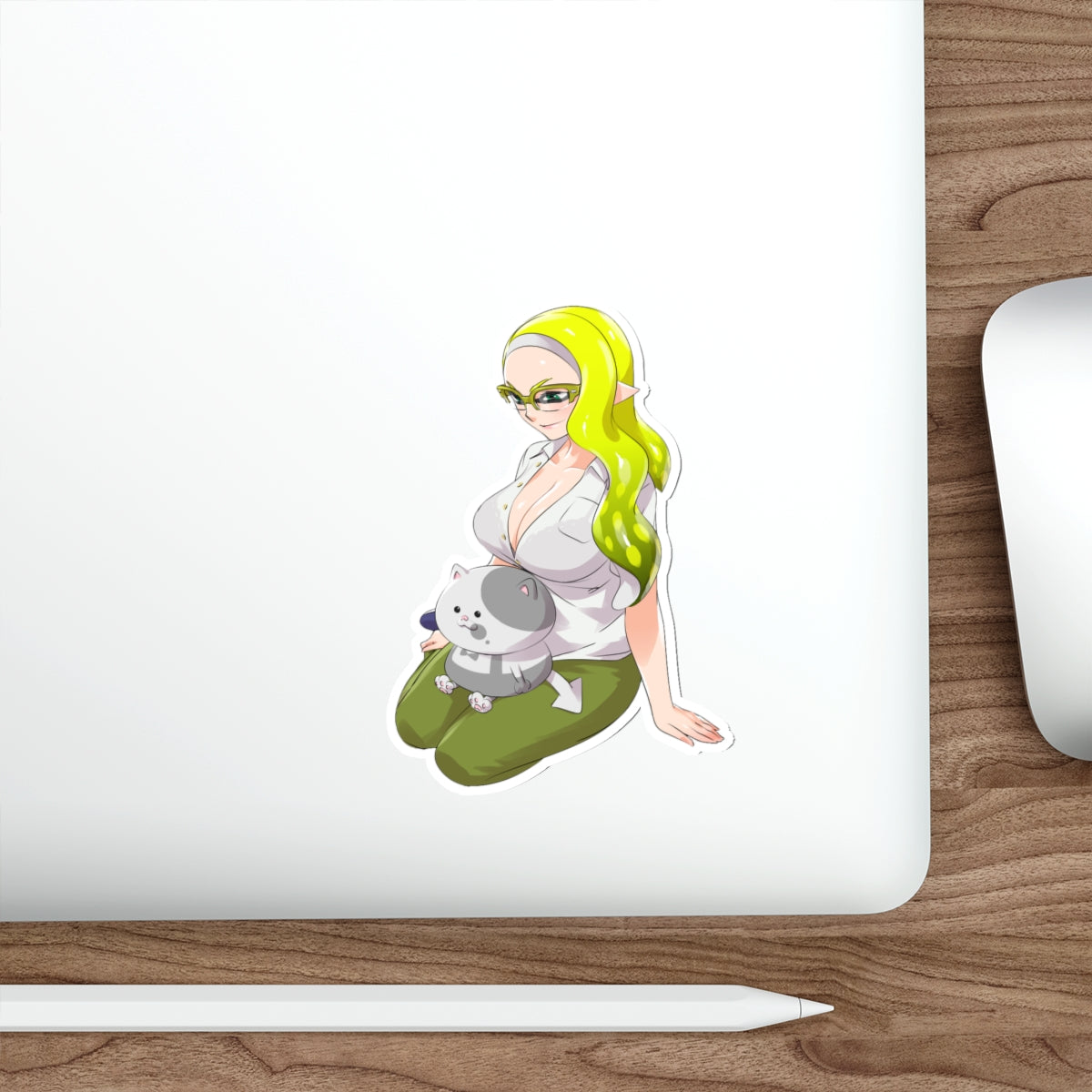 Splatoon Sexy Inkling Neko Waterproof Sticker - Ecchi Vinyl Decal