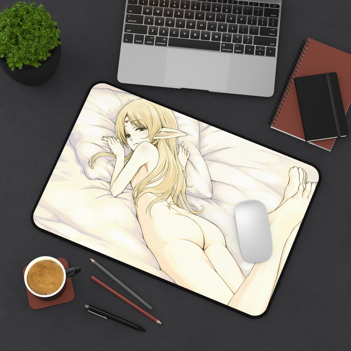 Record Of Lodoss War Ecchi Mousepad - Nude Deedlit Desk Mat - Sexy Playmat