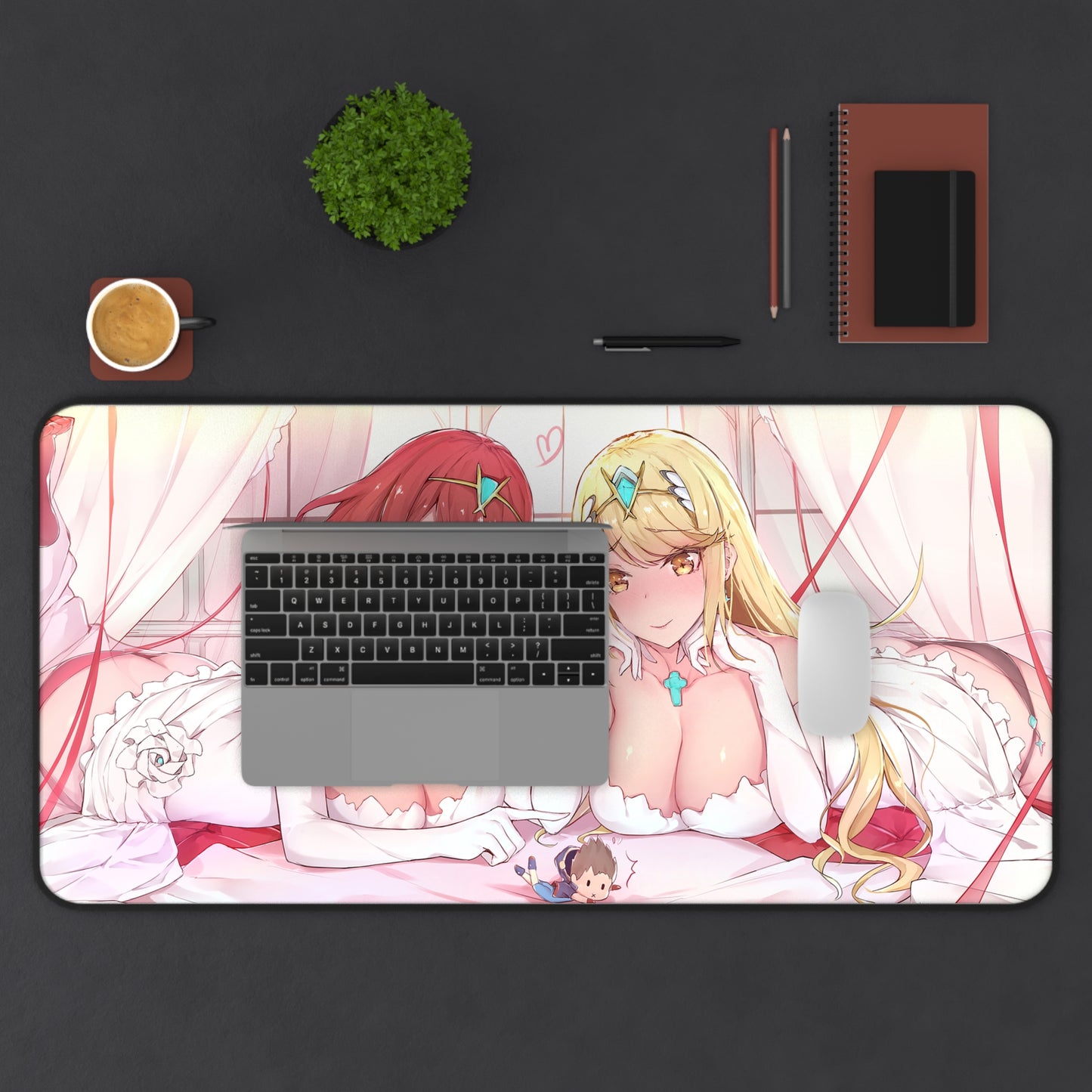 Xenoblade Sexy Brides Waifus Mousepad - Large Desk Mat - Ecchi Boobs Mouse Pad