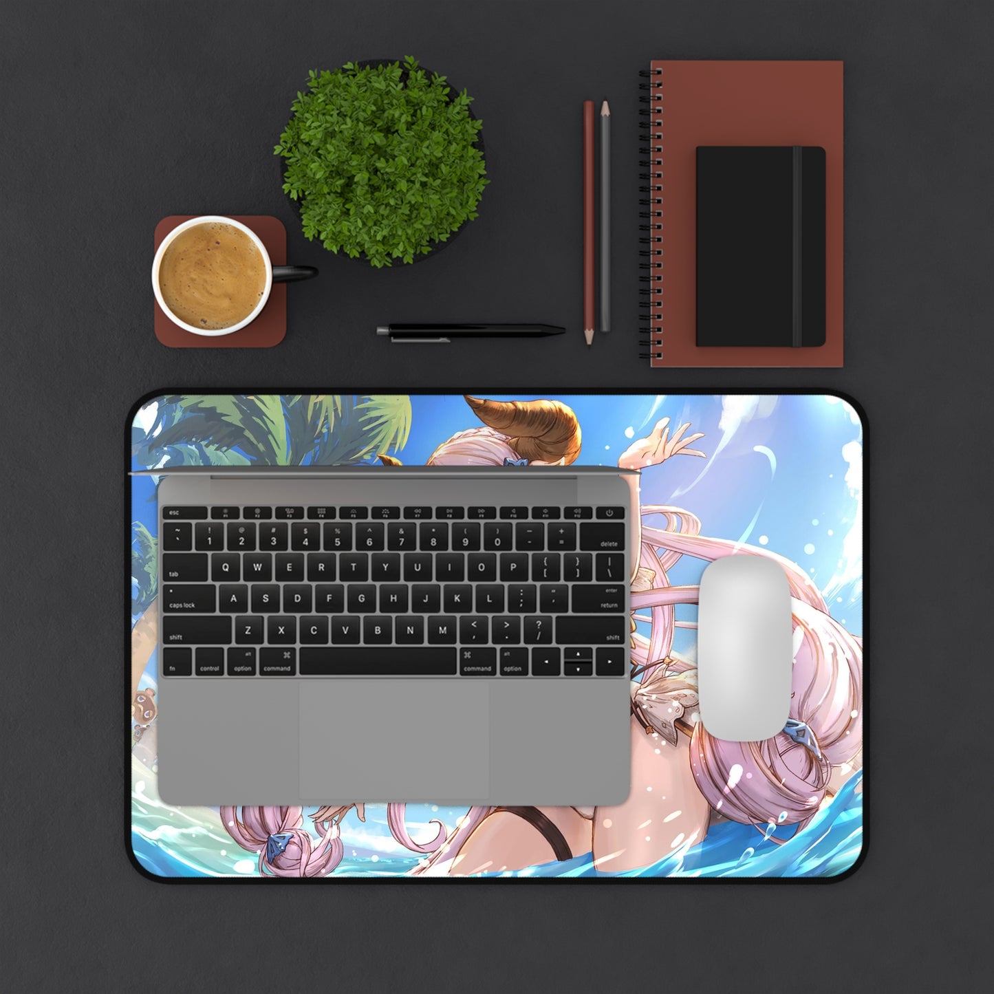 Sexy Narmaya X Animal Crossing Mousepad Doujin - Desk Mat - Big Gaming Mouse Pad - MTG Playmat