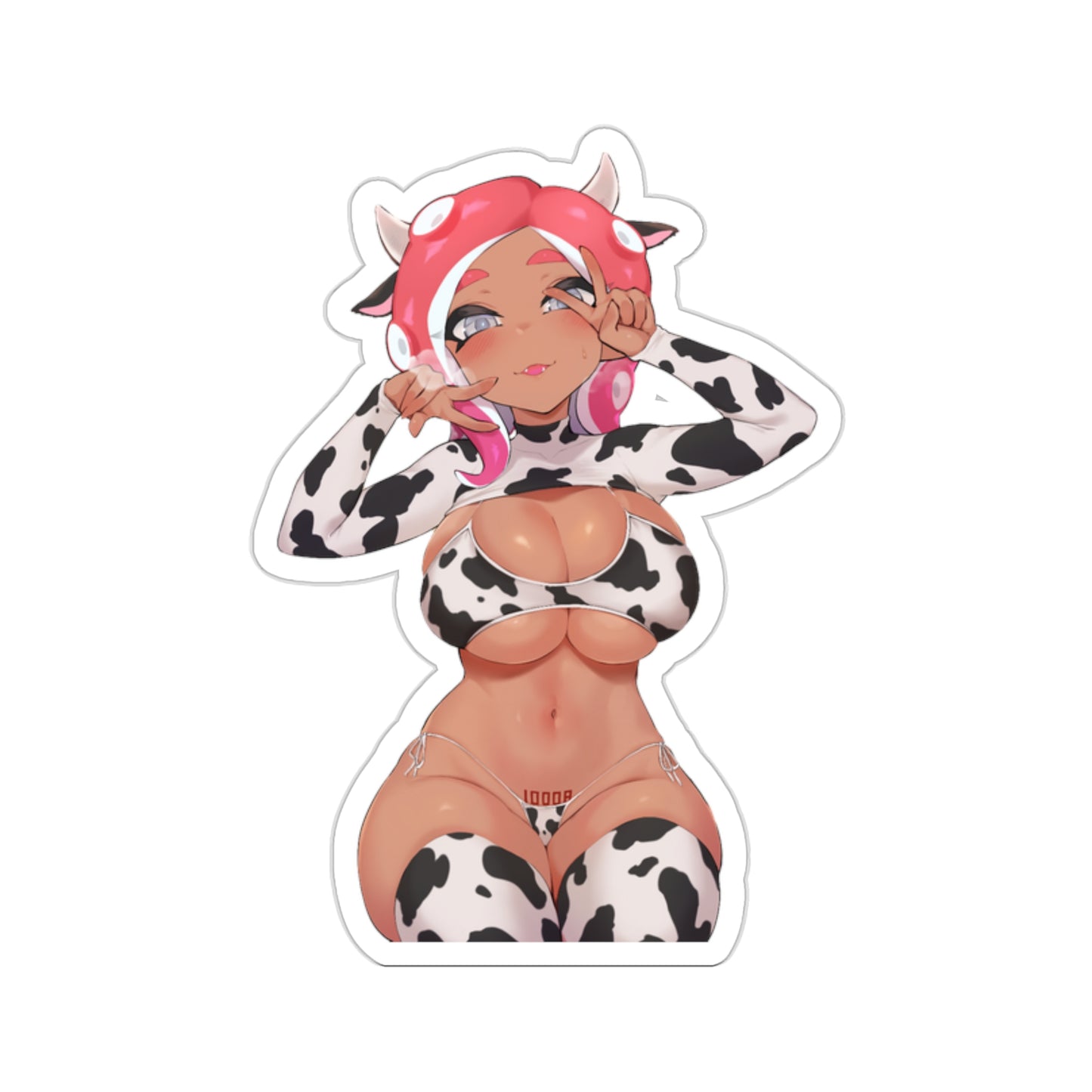Splatoon Cow Girl Agent 8 Waterproof Sticker - Ecchi Vinyl Decal