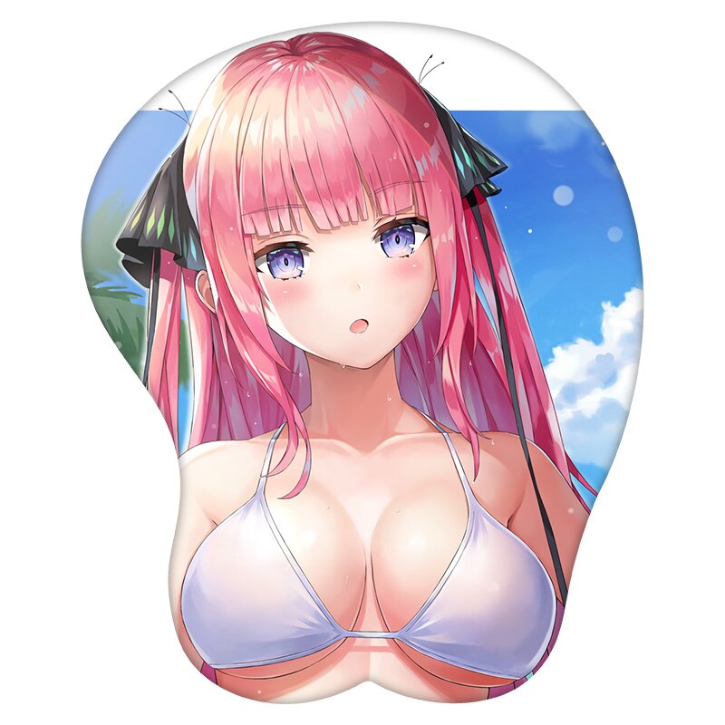 3D Mouse Pad Nakano Nino The Quintessential Quintuplets Anime Wrist Rest Silicone Sexy Creative Gaming Mousepad Mat