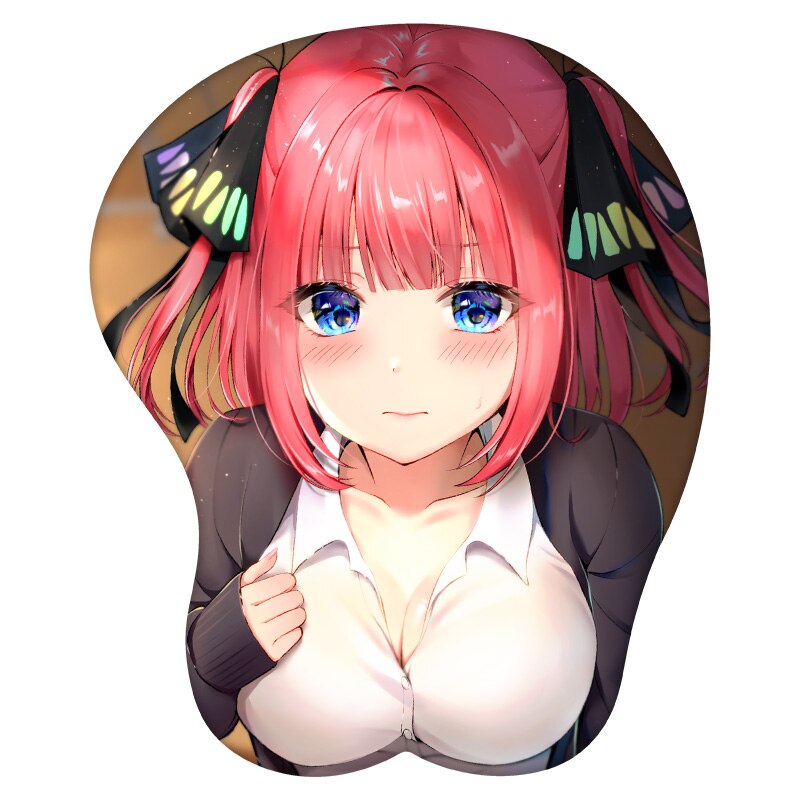 3D Mouse Pad Nakano Nino The Quintessential Quintuplets Anime Wrist Rest Silicone Sexy Creative Gaming Mousepad Mat