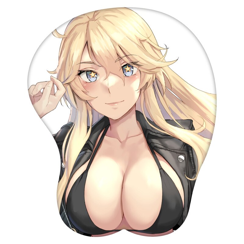 Anime 3D Mouse Pad Iowa Kantai Collection Wrist Rest Silicone Sexy Creative Gaming Mousepad Mat