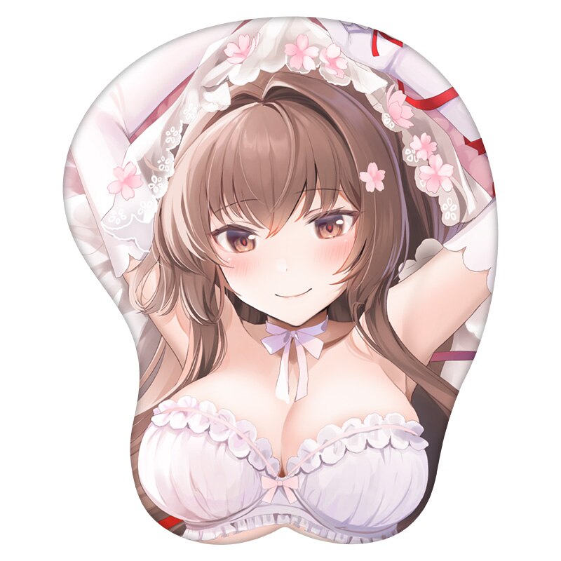 3D Mouse Pad Yamato Kantai Collection Anime Wrist Rest Silicone Sexy Creative Gaming Mousepad Mat