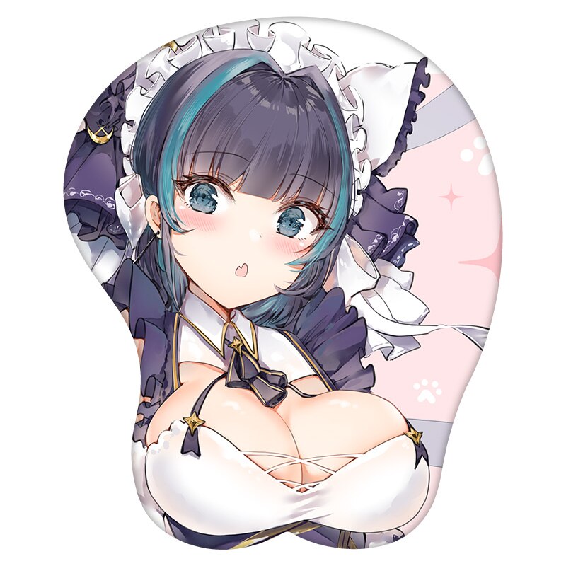 3D Mouse Pad Cheshire Azur Lane Anime Wrist Rest Silicone Sexy Creative Gaming Mousepad Mat