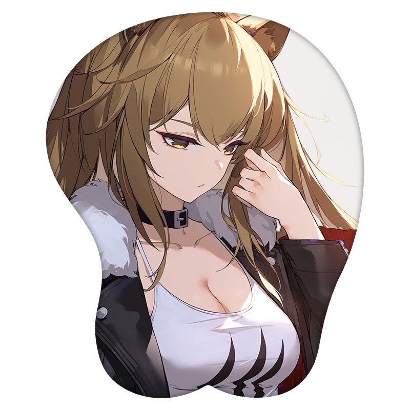 3D Mouse Pad Siege Arknights Anime Wrist Rest Silicone Sexy Creative Gaming Mousepad Mat