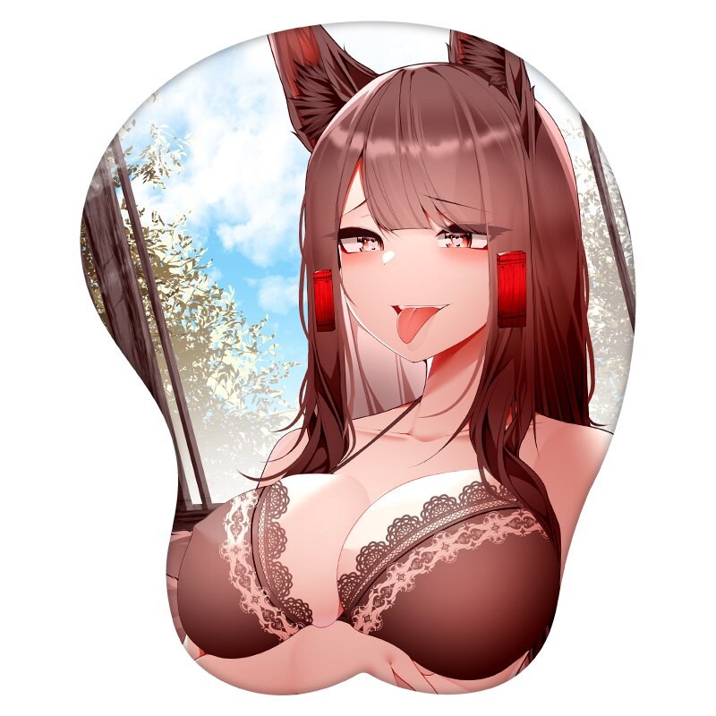 3D Mouse Pad Akagi Azur Lane Anime Wrist Rest Silicone Sexy Creative Gaming Mousepad Mat