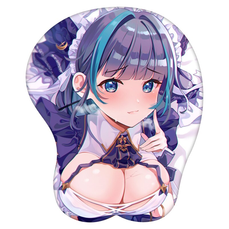 3D Mouse Pad Cheshire Azur Lane Anime Wrist Rest Silicone Sexy Creative Gaming Mousepad Mat