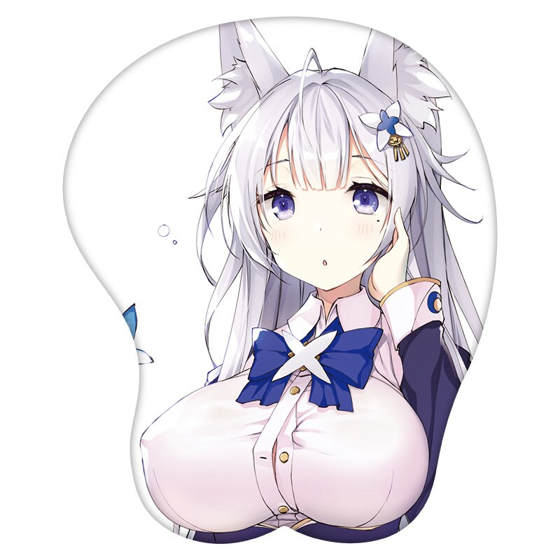 3D Mouse Pad Shinano Azur Lane Anime Wrist Rest Silicone Sexy Creative Gaming Mousepad Mat