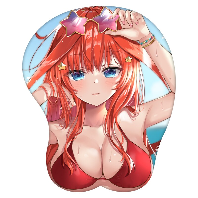 3D Mouse Pad Nakano Itsuki The Quintessential Quintuplets Anime Wrist Rest Silicone Sexy Creative Gaming Mousepad Mat