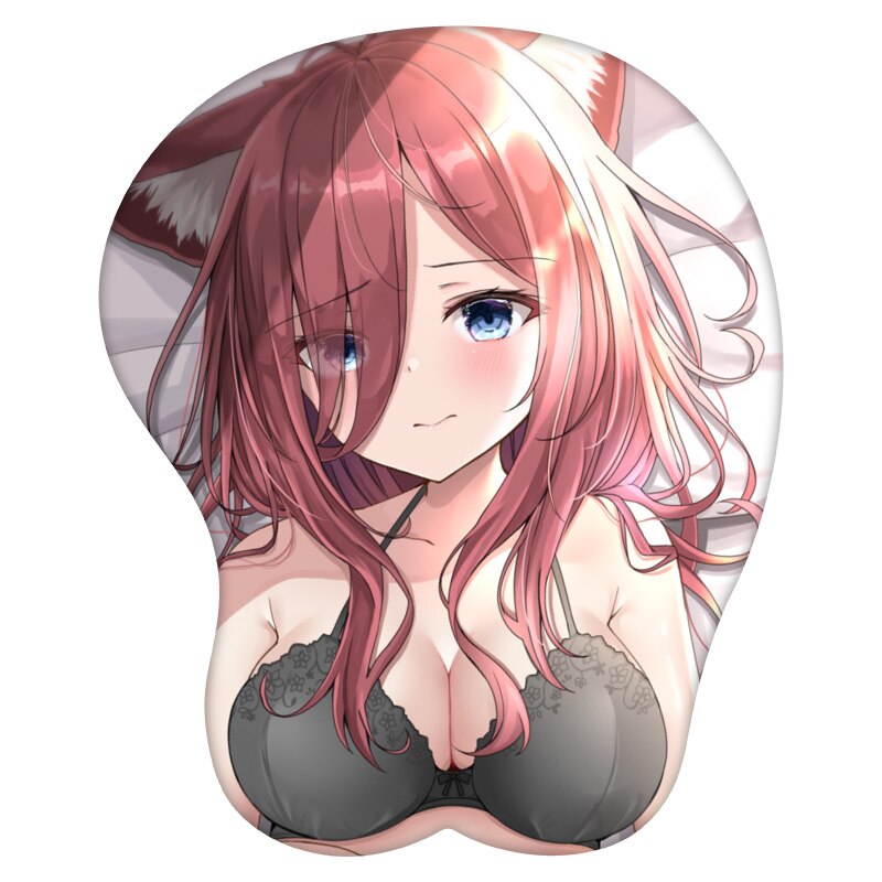 5-toubun no Hanayome Miku Nakano wedding dress 3D Wrist Rest Mouse Pad  MW8002A