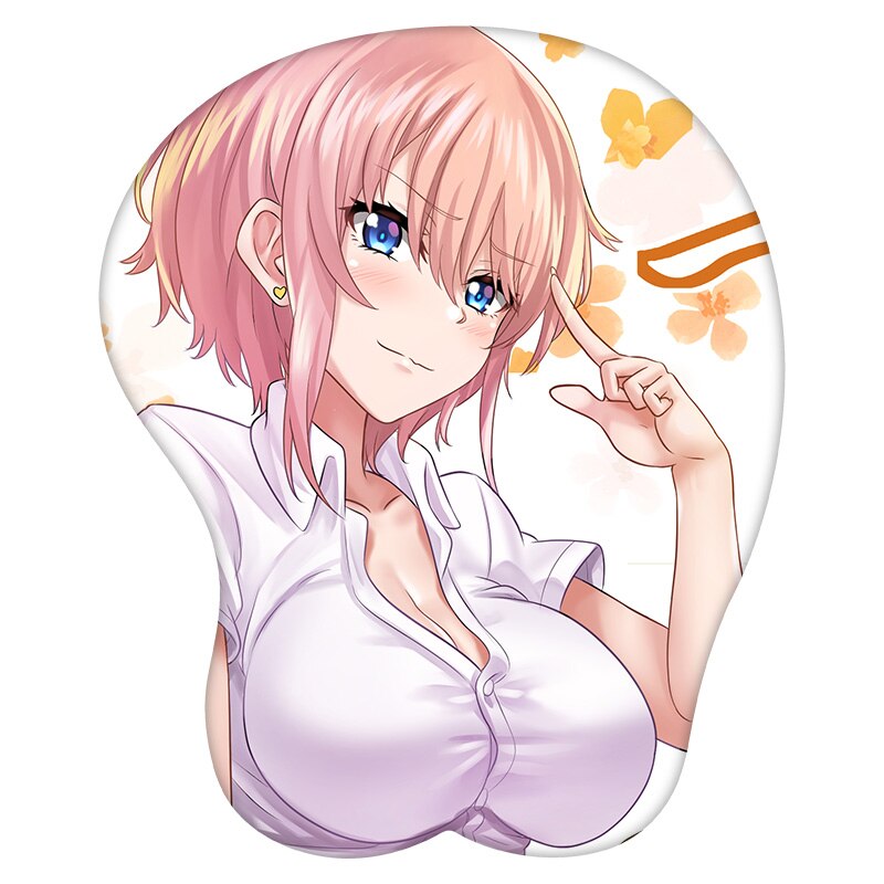 3D Mouse Pad Nakano Ichika The Quintessential Quintuplets Anime Wrist Rest Silicone Sexy Creative Gaming Mousepad Mat