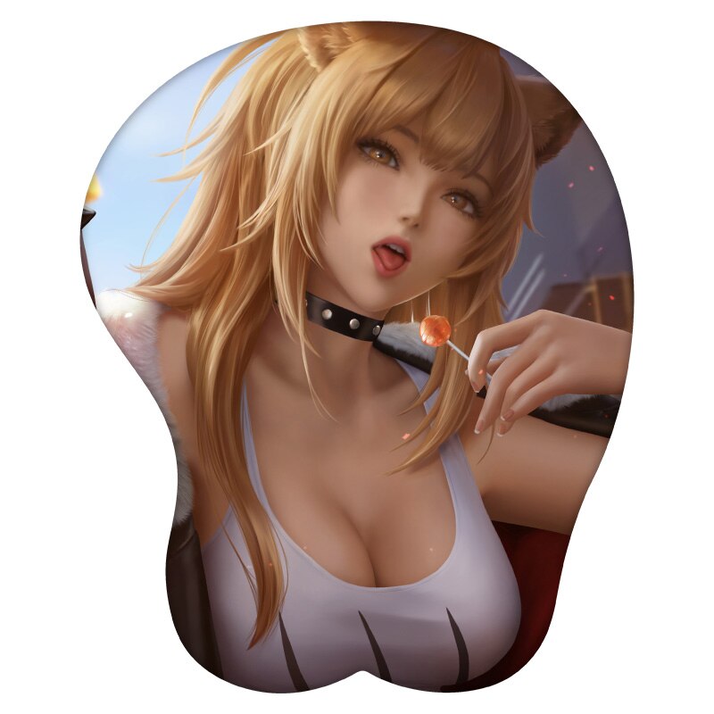 3D Mouse Pad Siege Arknights Anime Wrist Rest Silicone Sexy Creative Gaming Mousepad Mat