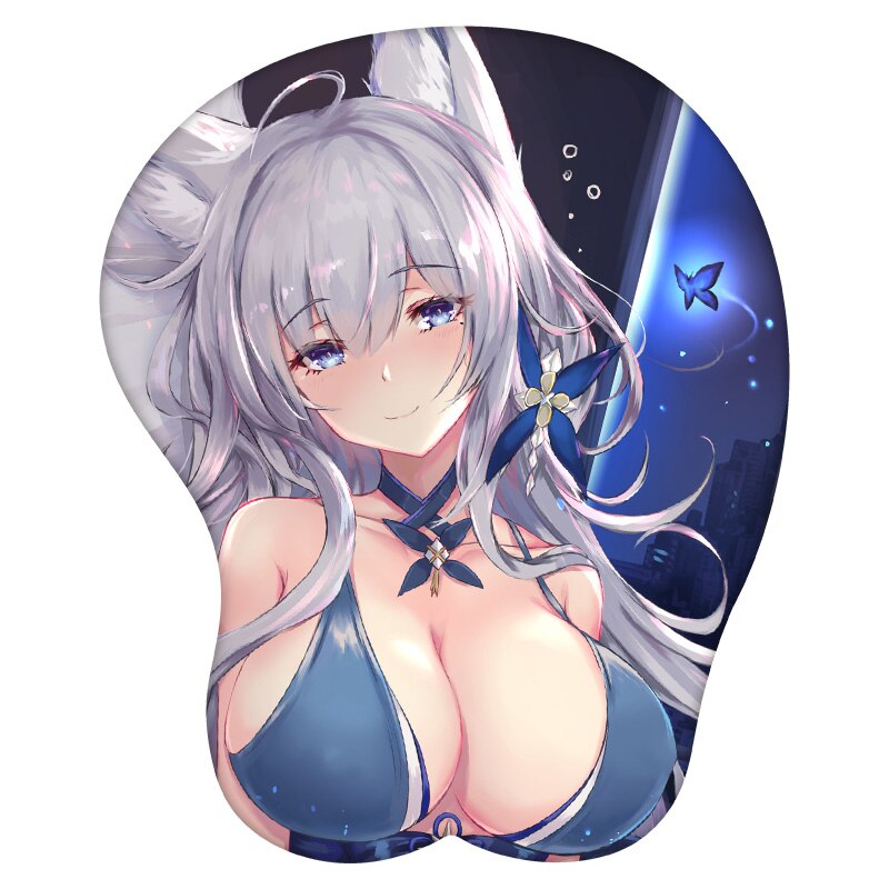 3D Mouse Pad Shinano Azur Lane Anime Wrist Rest Silicone Sexy Creative Gaming Mousepad Mat