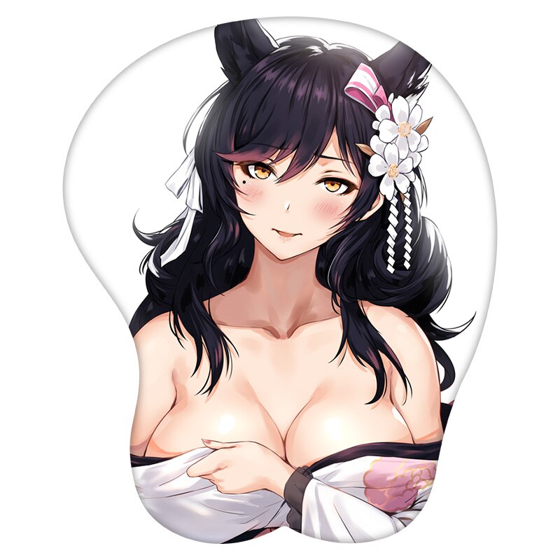 3D Mouse Pad Atago Azur Lane Anime Wrist Rest Silicone Sexy Creative Gaming Mousepad Mat