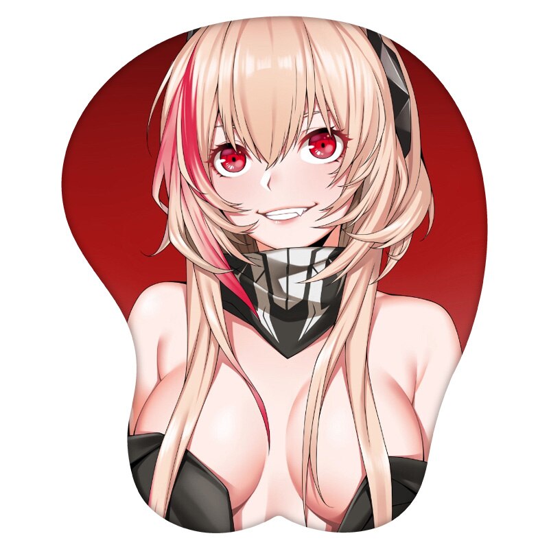 Anime 3D Mouse Pad M4 SOPMOD II Girls&#39; Frontline Wrist Rest Silicone Sexy Creative Gaming Mousepad Mat