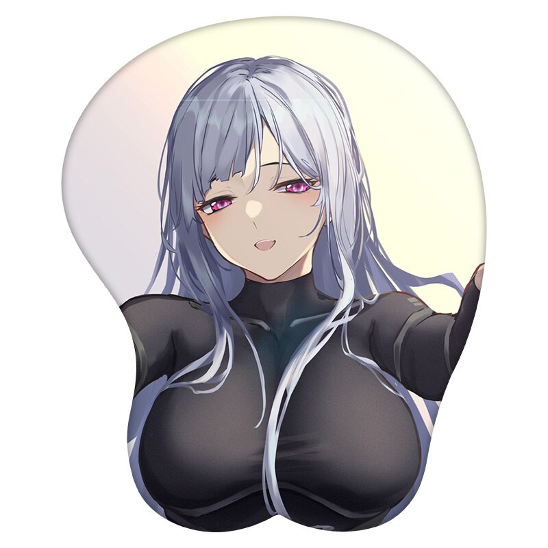 Anime 3D Mouse Pad AK-12 Girls&#39; Frontline Wrist Rest Silicone Sexy Creative Gaming Mousepad Mat