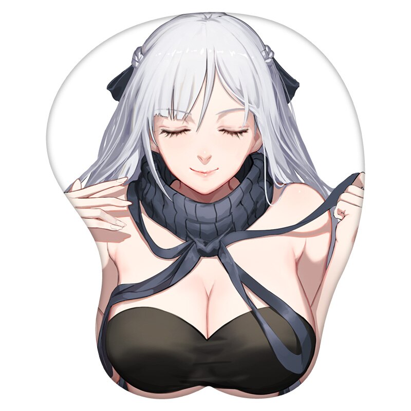 Anime 3D Mouse Pad AK-12 Girls&#39; Frontline Wrist Rest Silicone Sexy Creative Gaming Mousepad Mat