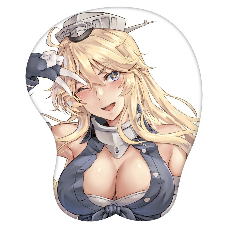 Anime 3D Mouse Pad Iowa Kantai Collection Wrist Rest Silicone Sexy Creative Gaming Mousepad Mat