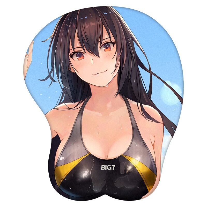 3D Mouse Pad Nagato Kantai Collection Anime Wrist Rest Silicone Sexy Creative Gaming Mousepad Mat