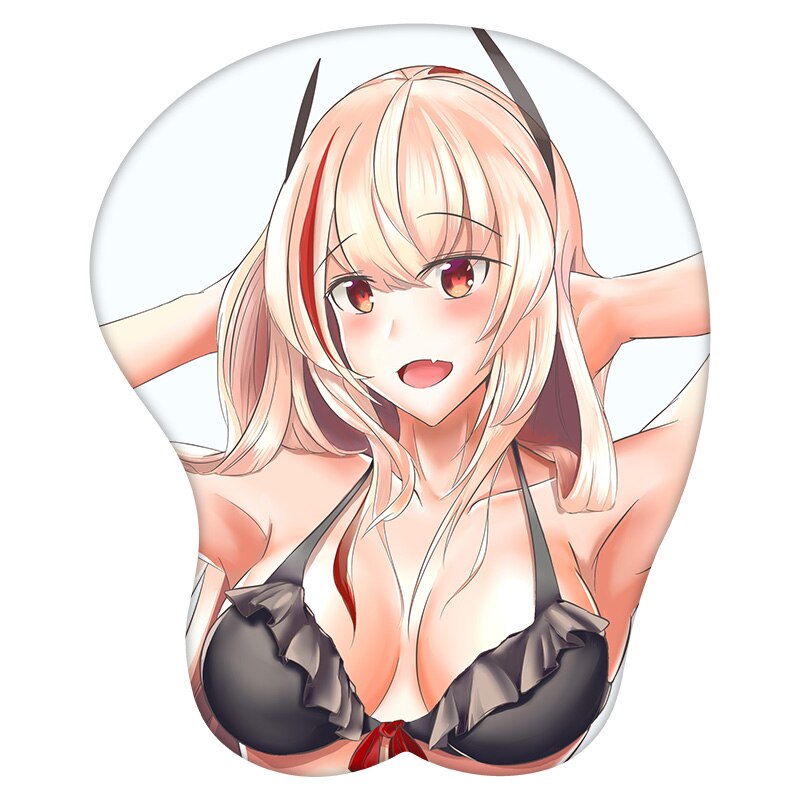 Anime 3D Mouse Pad M4 SOPMOD II Girls&#39; Frontline Wrist Rest Silicone Sexy Creative Gaming Mousepad Mat