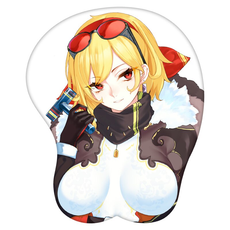 3D Mouse Pad Kaela Kovalskia Hololive  Anime Wrist Rest Silicone Sexy Creative Gaming Mousepad Mat