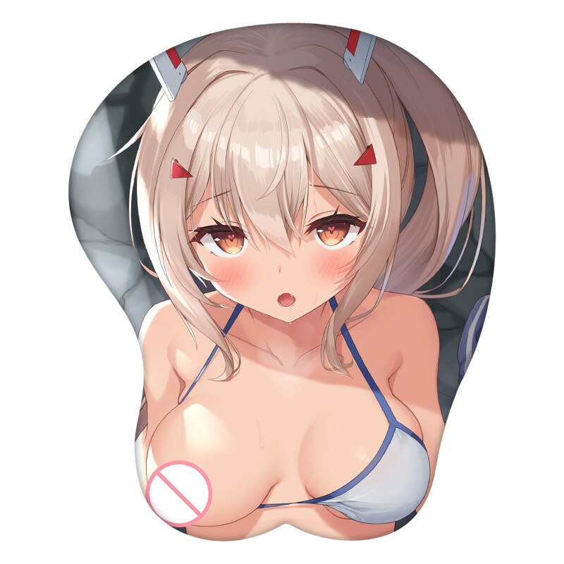 3D Mouse Pad Ayanami Azur Lane Anime Wrist Rest Silicone Sexy Creative Gaming Mousepad Mat